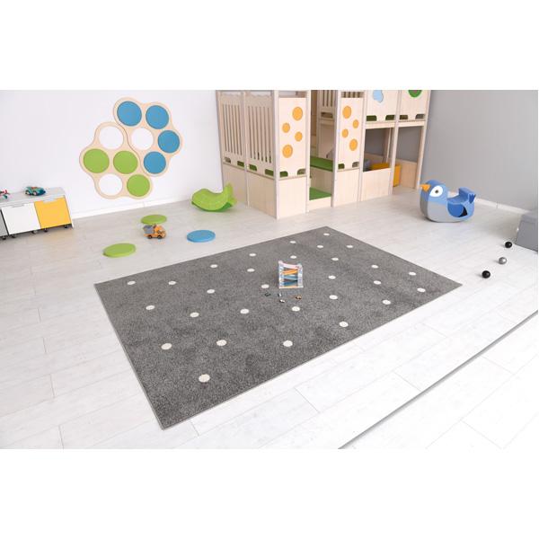 Teppich Grau mit Punkten 2 x 3 m