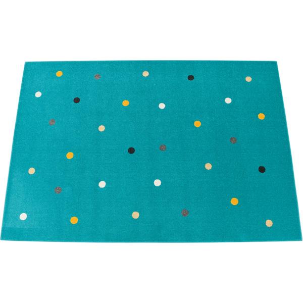 Teppich Türkis mit Punkten 2 x 3 m
