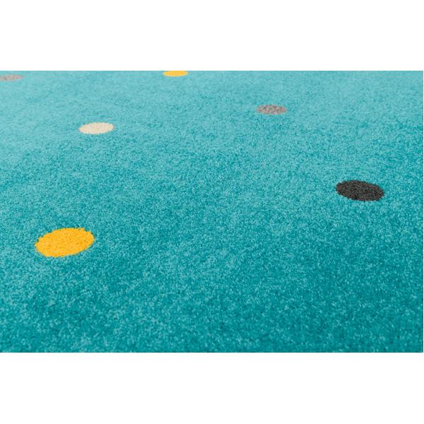 Teppich Türkis mit Punkten 2 x 3 m