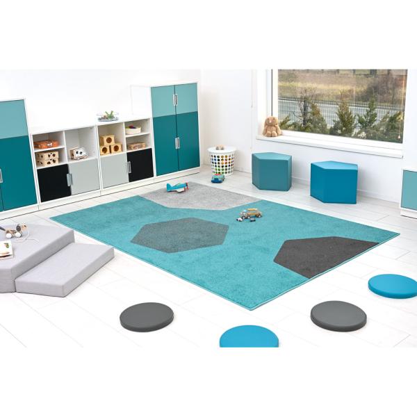 Teppich Sechsecke, 2 x 3 m