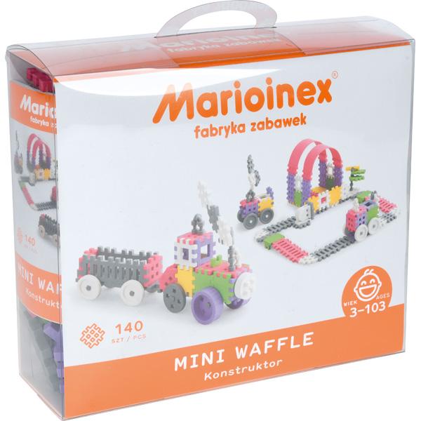 Waffel-Bausteine Mini - Konstruktionen, rosa-lila, 140