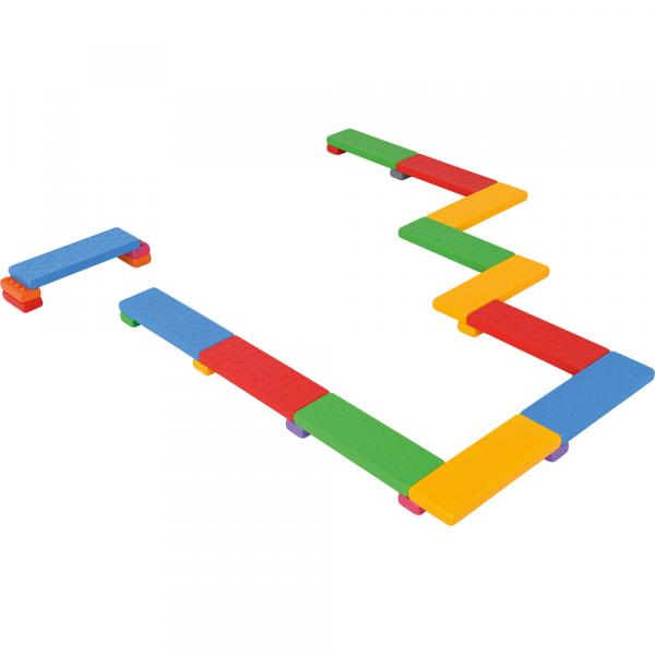 Balancierstrecke aus Bausteinen