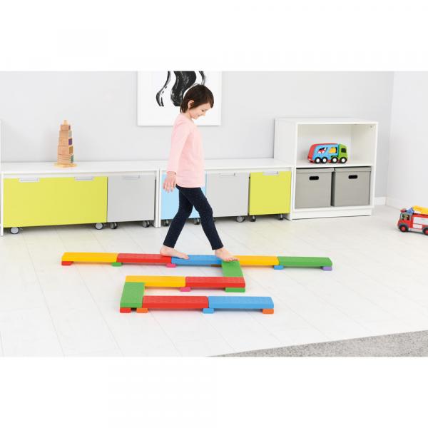 Balancierstrecke aus Bausteinen