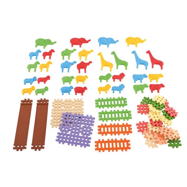 Waffel-Bausteine Mini - Tiere, 62 Teile