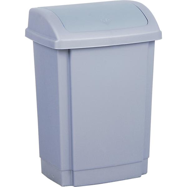 Abfallbehälter mittelgross mit Schwingdeckel, 15 l