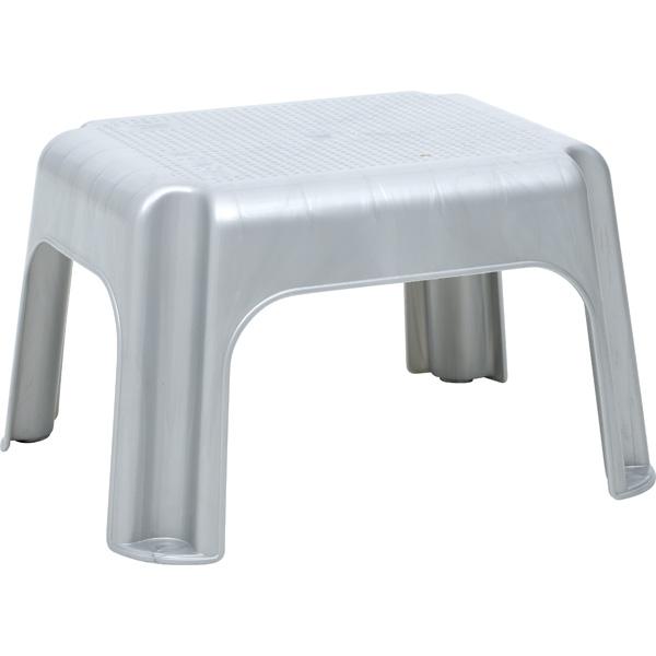 Badhocker, hellgrau, H 24 cm
