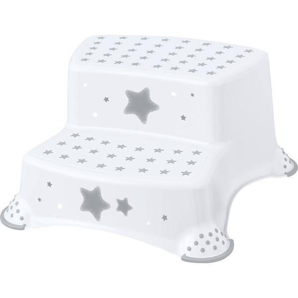 Fussbank Sterne, weiss