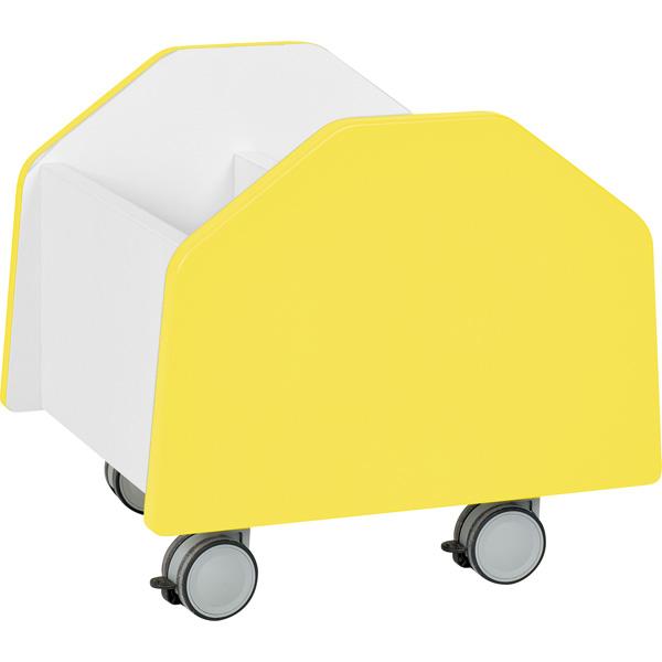 Quadro - Rollbehälter klein, weiss, gelb