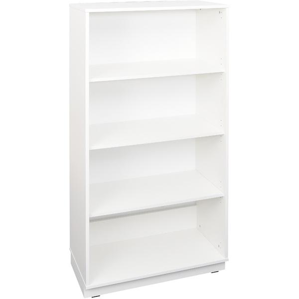 Quadro - Schrank XL ohne Mittelwand, mit 3 Einlegeböden, B 79, weiss - auf Sockel