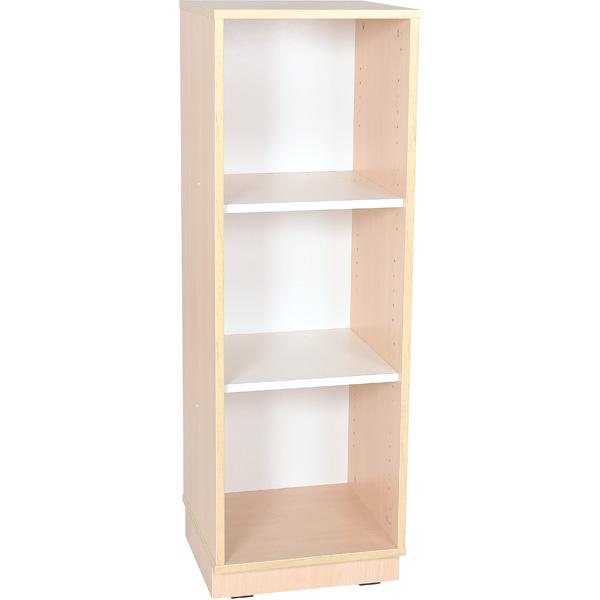 Quadro - Schmaler Schrank L mit 2 Einlegeböden, B 42 - Ahorn