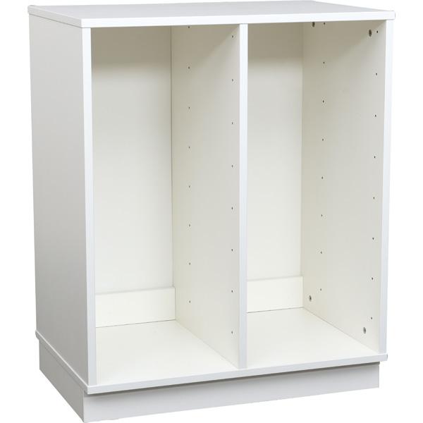 Quadro Regal M für Kunststoffbehälter, B 70, weiss, zweireihig