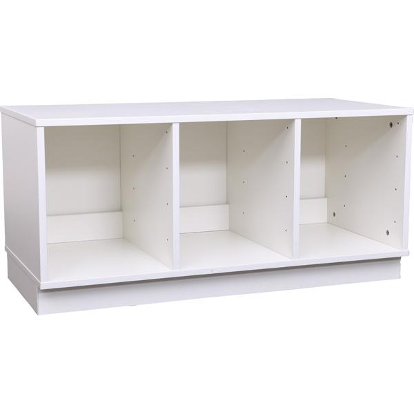 Quadro - Regal S für Kunststoffbehälter, B 104, weiss, dreireihig