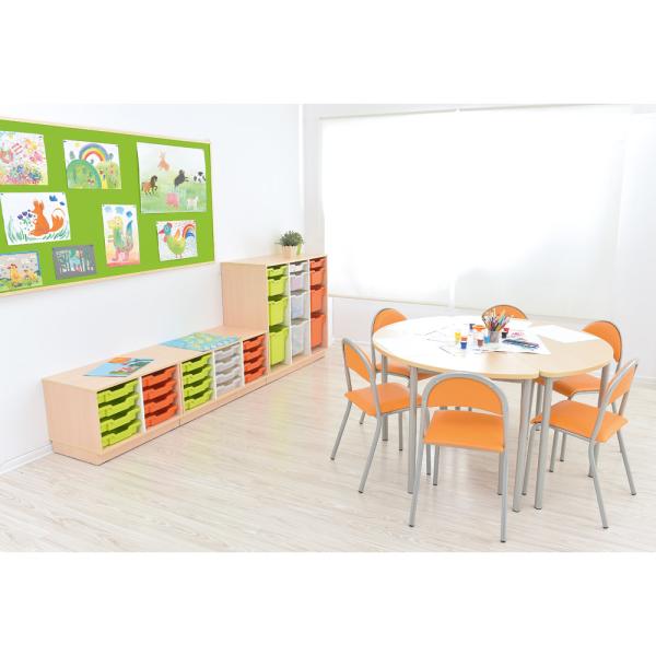 Quadro - Regal S für Kunststoffbehälter, B 104, dreireihig