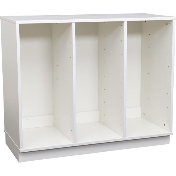 Quadro - Regal M für Kunststoffbehälter, B 104, weiss, dreireihig