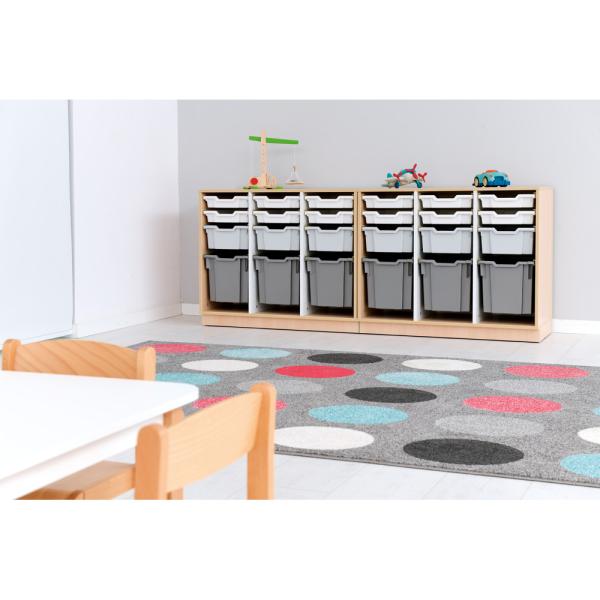 Quadro - Regal M für Kunststoffbehälter, B 104, dreireihig