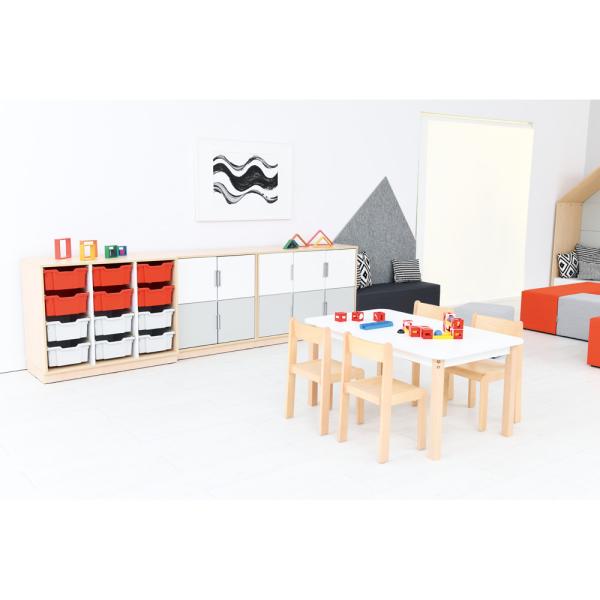 Quadro - Regal M für Kunststoffbehälter, B 104, dreireihig