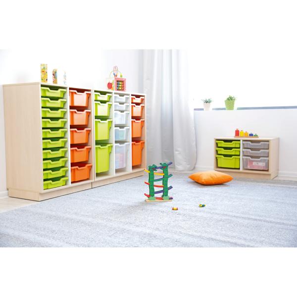 Quadro - Schrank M+ für Kunststoffbehälter, B 104, dreireihig