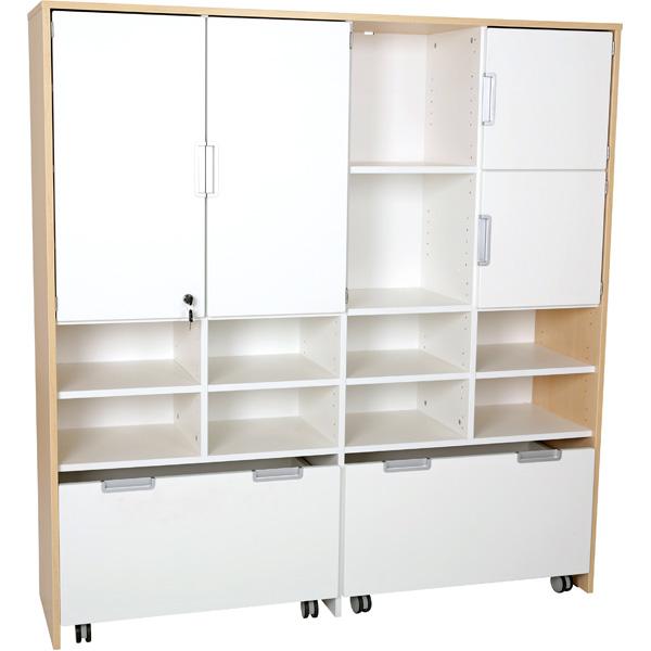 Quadro - Mehrfunktionen-Schrank XL für Rollbehälter, B 154