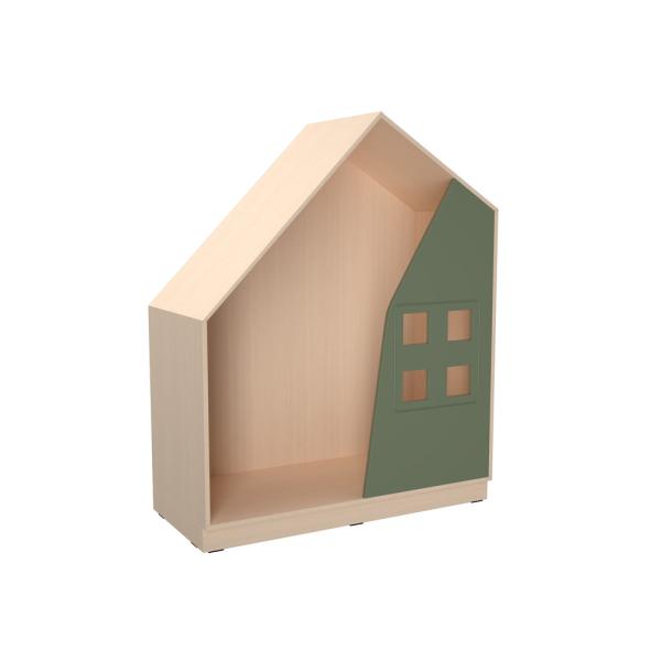 Quadro - Häuschen, Ahorn, dunkeloliv