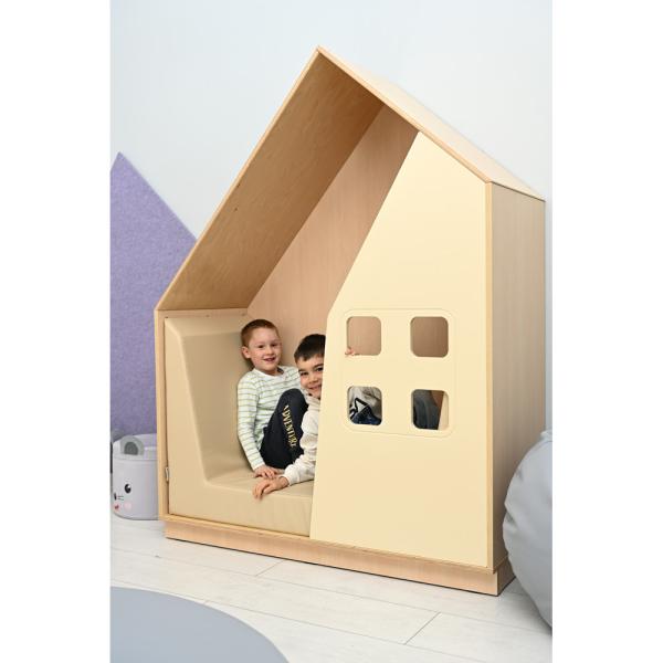 Quadro - Häuschen, Ahorn, hellelfenbein