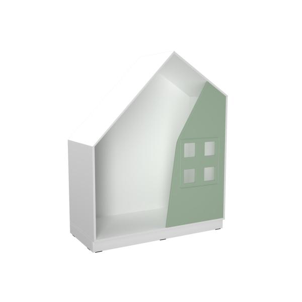 Quadro - Häuschen, weiss, blassgrün