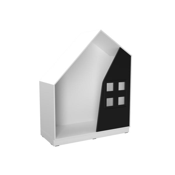 Quadro - Häuschen, weiss, schwarz