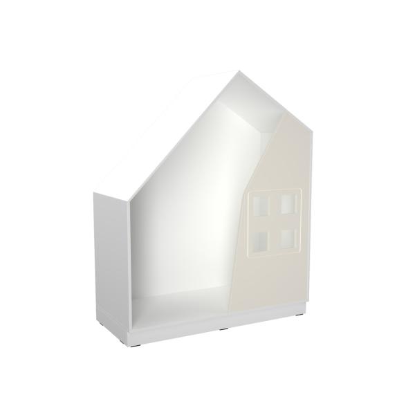 Quadro - Häuschen, weiss, hellelfenbein