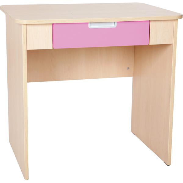 Schreibtisch Quadro mit breiter Schublade - flieder