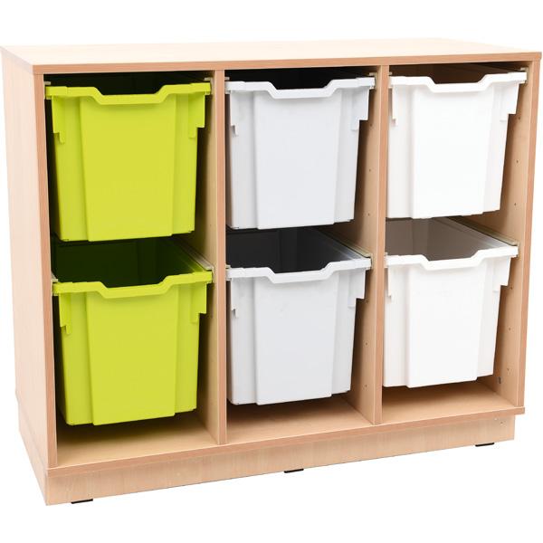 Flexi Regal M für Kunststoffbehälter, B 104, auf Sockel