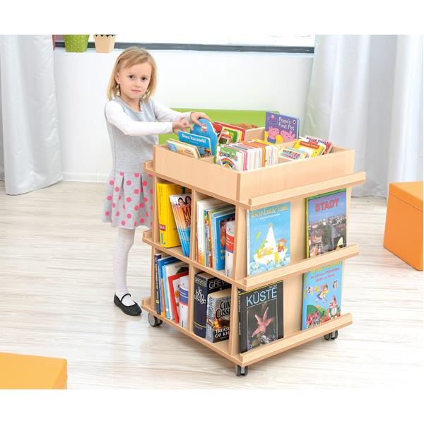 Flexi Bücherregal auf Rollen