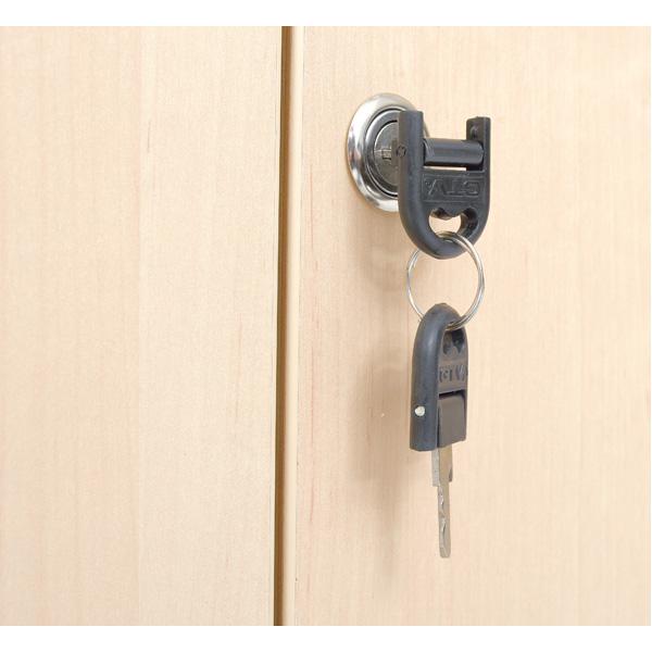 Schrank M mit 3 Einlegeböden, abschliessbar - B 118, auf Sockel