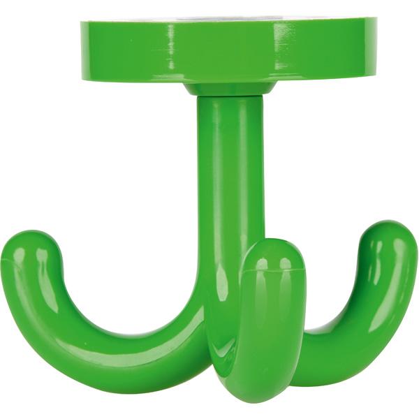 Dreifach-Haken zum Garderobenregal, grün