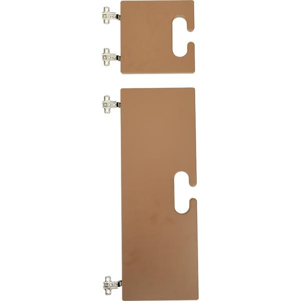 Garderobentüren-Set Chamäleon, leise schliessend, braun