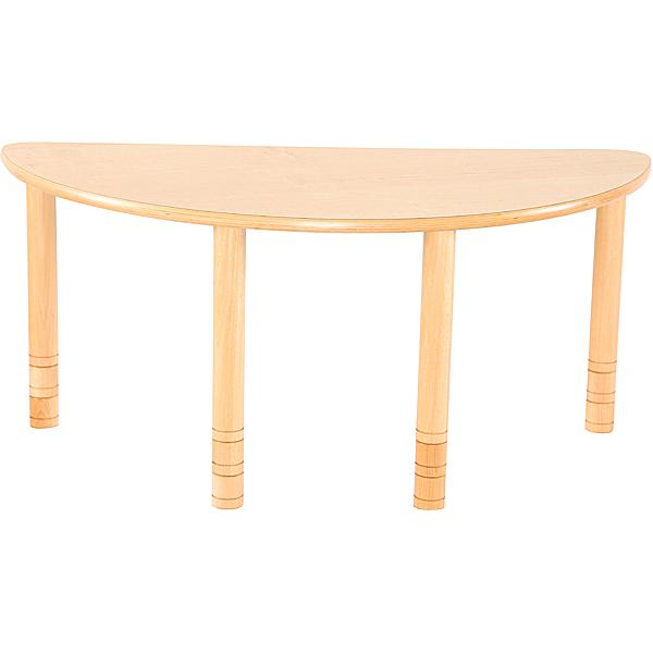 Halbrunder Tisch Flexi, höhenverstellbar 40-58 cm