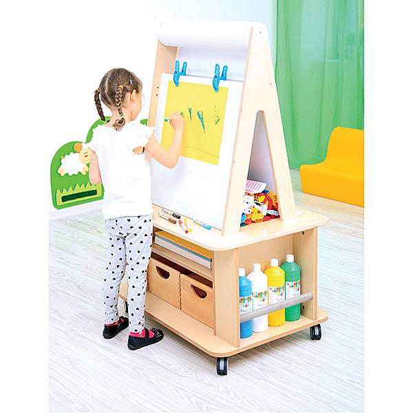 Mobiler Staffeleischrank