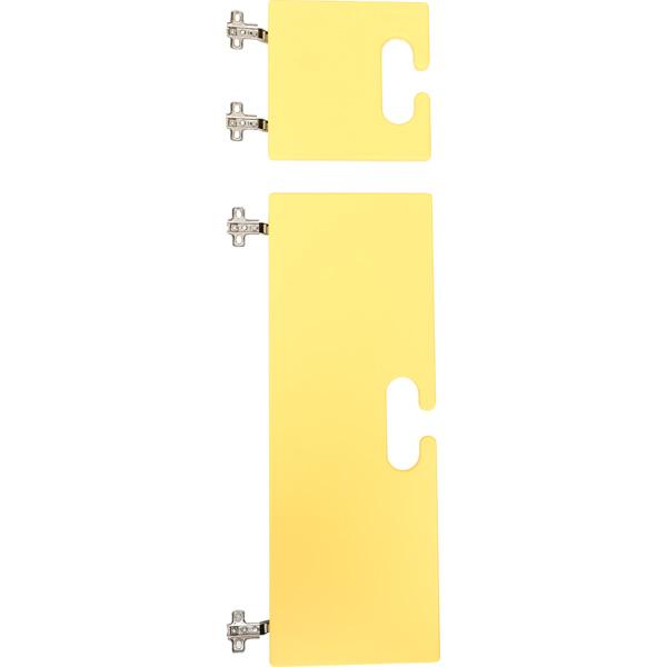 Garderobentüren-Set Chamäleon, leise schliessend, gelb