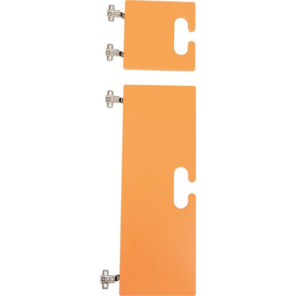 Garderobentüren-Set Chamäleon, leise schliessend, orange