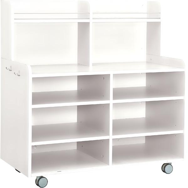 Küchenbüffet auf Rollen - weiss