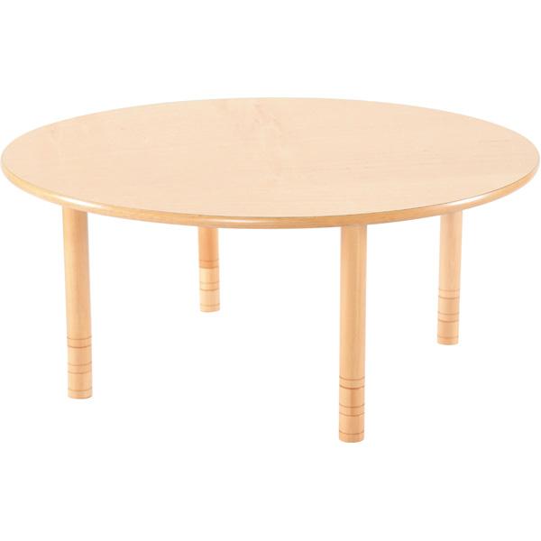 Runder Tisch Flexi, Ø 120 cm, höhenverstellbar 58-76 cm  - Buche