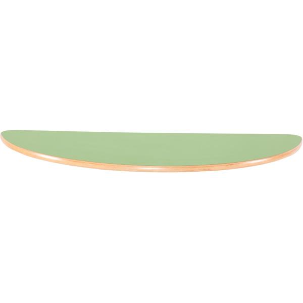 Flexi Tischplatte halbrund - grün