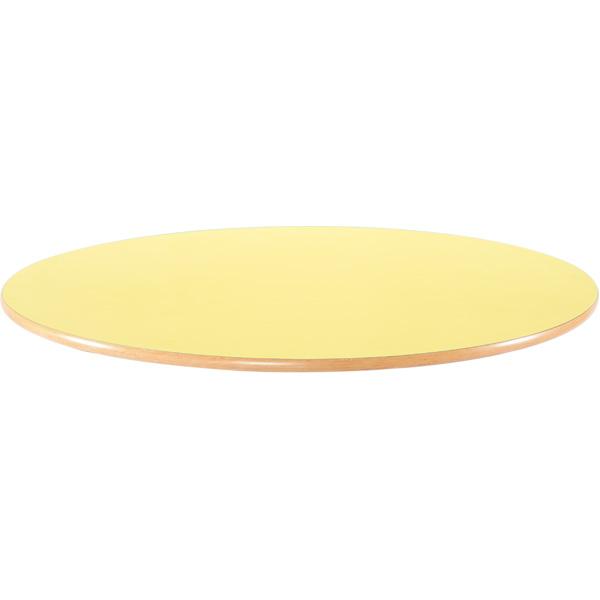 Flexi Tischplatte rund - gelb