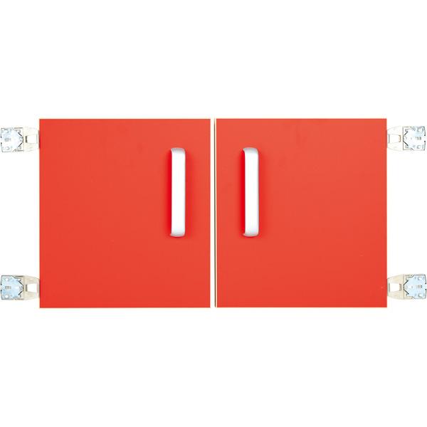 Türen für Aufsatzregal S 092817, 1 Paar, rot