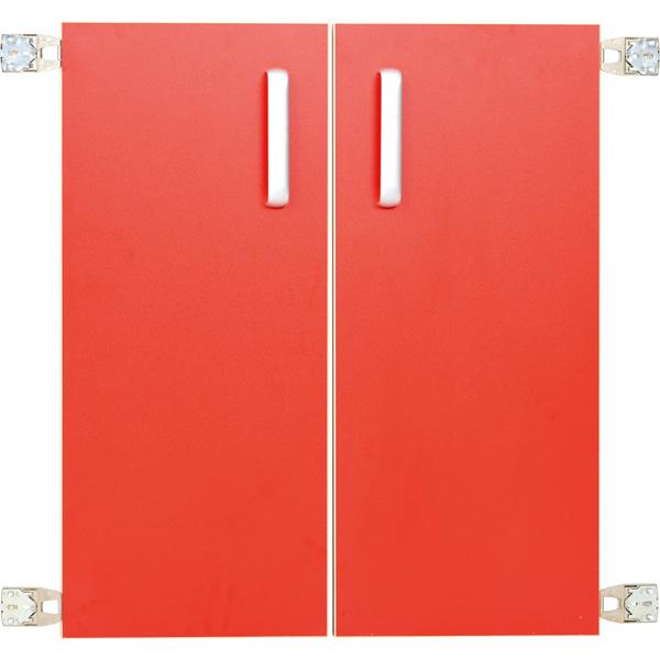Türen für Aufsatzregal M 092818, 1 Paar, rot