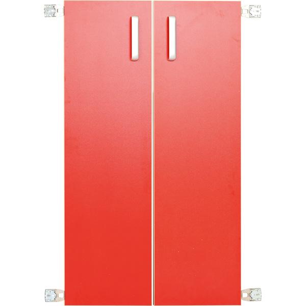 Türen für Aufsatzregal L 092819, 1 Paar, rot
