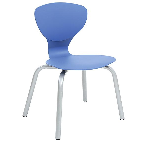 Stuhl Flexi 5, Sitzhöhe 43 cm, für Tischhöhe 71 cm - blau