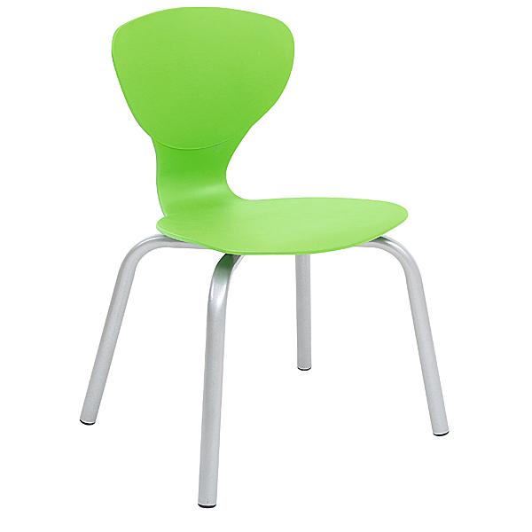 Stuhl Flexi 5, Sitzhöhe 43 cm, für Tischhöhe 71 cm - grün