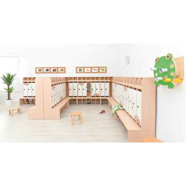 Schulgarderobe Schmetterling, 5 Fächer