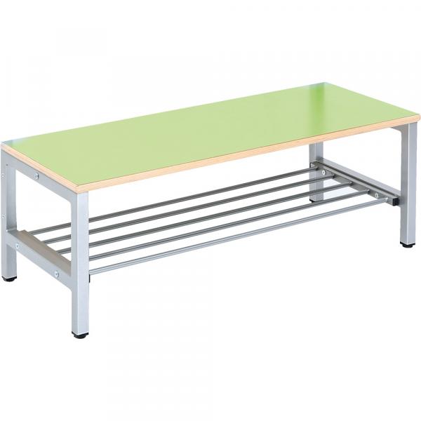 Bank zum Garderobenregal Flexi 5, Breite 100, Sitzhöhe: 35 cm, grün
