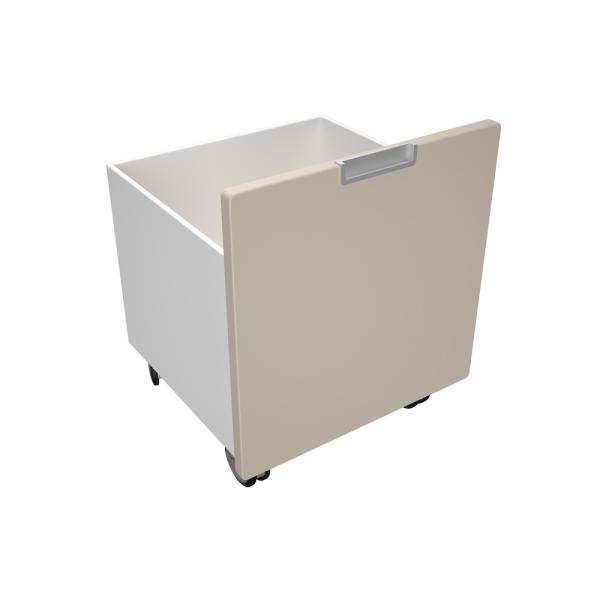 Quadro - Rollbehälter schmal, B 34 - hellbraun