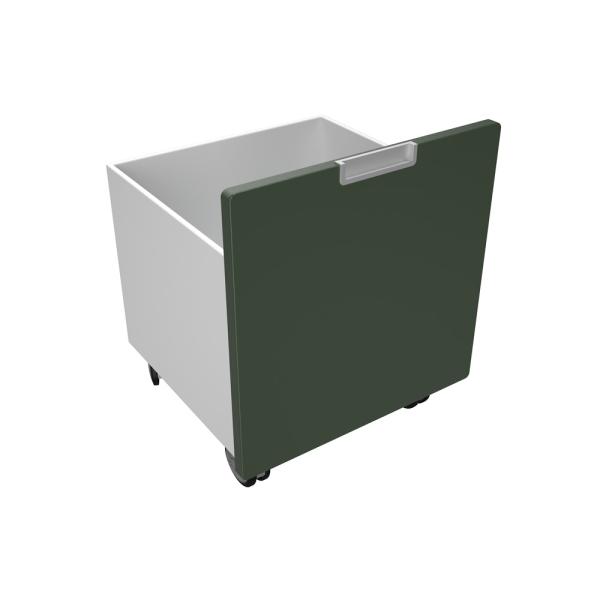 Quadro - Rollbehälter schmal, B 34 - schwarzgrün